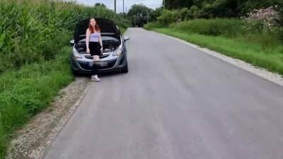 MyDirtyHobby - FinaFoxy s Car Breaks Down - nvdvid.com