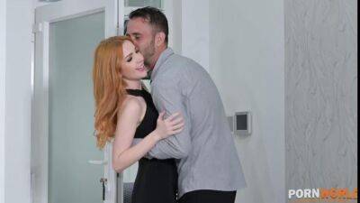 Scarlett Jones - Busty British Redhead Takes Huge Facial from Tinder Dates Big Cock - Red head - sunporno.com - Britain