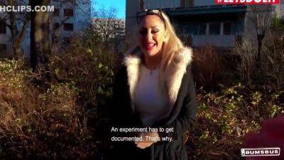 Busty Blondie Rides Cock On The Van - Dana Jayn - hclips.com