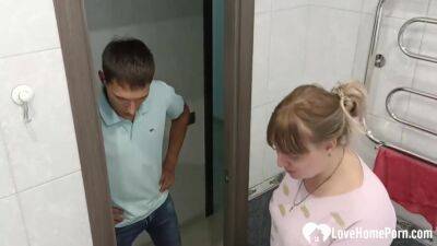 Fixing The Bathroom And Riding His Cock - hclips.com