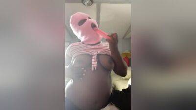 Scope Still Wild Af Pink Ski Mask Thot W/ Pink Dildo - hclips.com