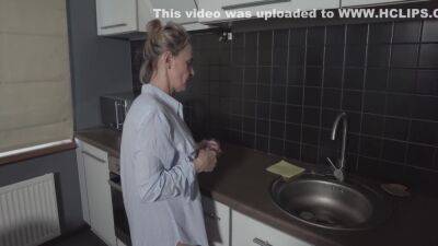 Stepmom In Kitchen Gets Fucked In Her Panties And Pantyhose - hclips.com