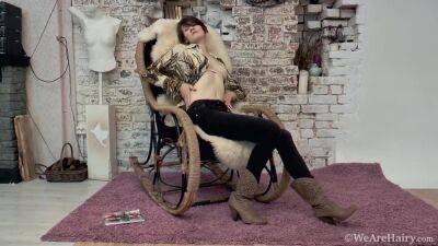 Alise - Fur Chair Tan Lingerie - upornia.com