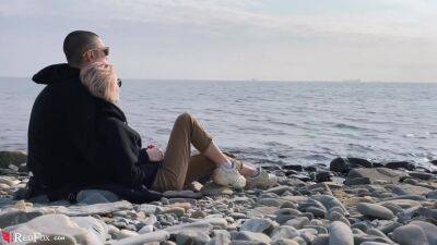 Blonde Public Blowjob Dick And Cum In Mouth By The Sea - Outdoor - upornia.com