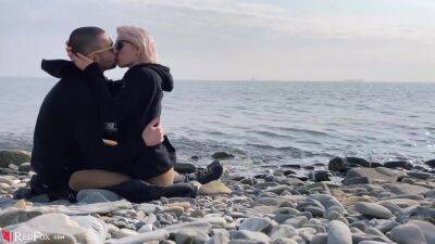 Blonde Public Blowjob Dick And Cum In Mouth By The Sea - Outdoor - upornia.com