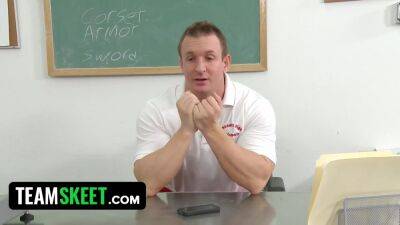 Free Premium Video Horny Teen Splits On Top Of Her Coach - upornia.com