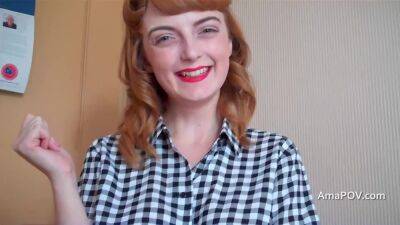 Watch me empty my load into this redheads mouth - hclips.com