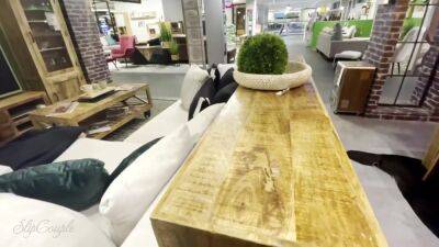 Public Handjob In Furniture Store :p Risky And Crazy Cumshot ! - hclips.com