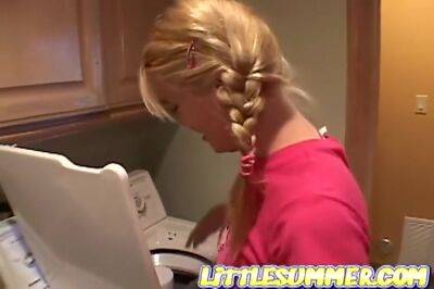 Petite Teen Fingered In The Laundry Room - hclips.com