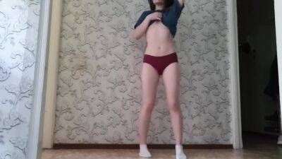 A Girl With A Beautiful Body Is Sexy And Slowly Undresses. 4k Video - hclips.com