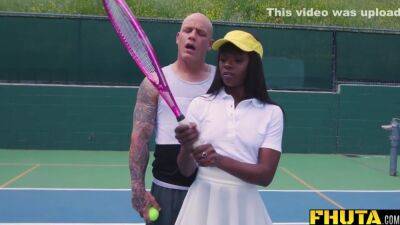 Ana Foxxx - Ana Foxxx In Ebony Milf Gets Fucked In The Ass By Tennis Instructor - upornia.com