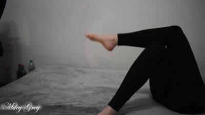 Sexy Legs In These Leggins - Miley Grey - hclips.com