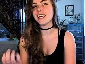 Cute curly brunette solo webcam masturbation - drtuber.com