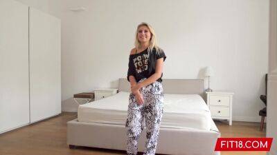 Lilly Bella - Lilly Bella In Casting Petite Czech Amateur Teen In Yoga - upornia.com - Czech Republic