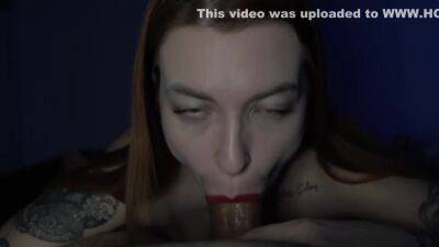 Red Lips Girl Smoke And Suck - 4k - hclips.com