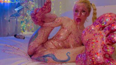 Daddys Girl Glitter Bukkake Facial Footjob - upornia.com