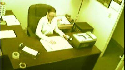 secretary fingering at office - drtuber.com