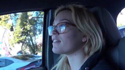 Blond with glasses makes hard dick spunk in studio - Pov Porn - sunporno.com