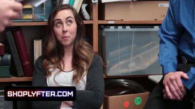 Tiny Shy Brunette Lets The Officers Pound Her Tight Pussy - upornia.com - Usa