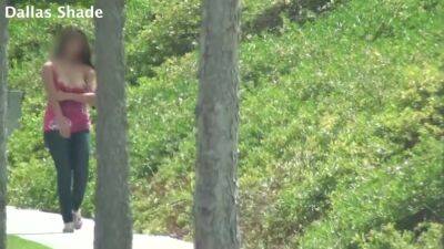 Risky Nip Slip Teen Walking Home Jerks Me Off In The Car! - upornia.com