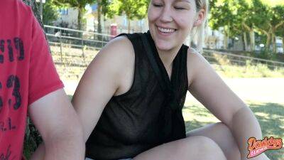 Secret Hand Job In The Middle Of Frankfurt! Mega Public With Of Cum! - upornia.com