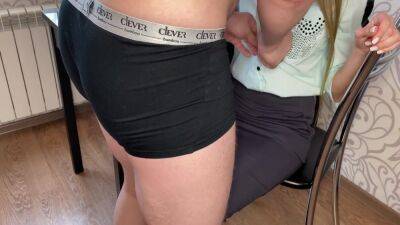 A Teacher Fucks With A Student On The Kitchen Table After Class - hclips.com