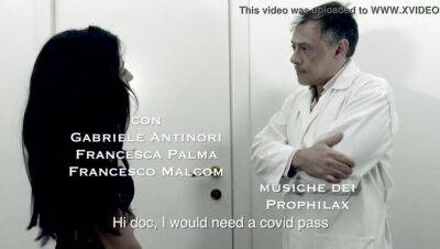 FRANCESCA PALMA ASKS THE COVID PASS TO DOCTOR SBURIONI - veryfreeporn.com