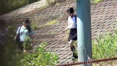 Asian school teens peeing - drtuber.com