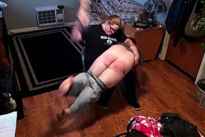 Moms Brush, Belt, And Blistered Bottom Boy - upornia.com