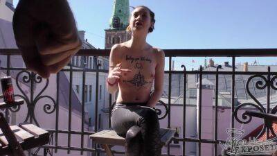 Andy Teen All Tatted Up At My - hclips.com