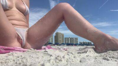 Sassy_12 Alesha teasing married men on the beach. - hclips.com