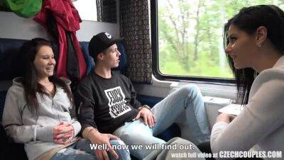 Foursome Sex in Public TRAIN - veryfreeporn.com - Czech Republic