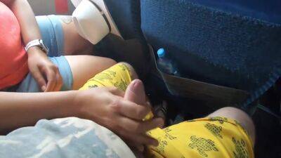 Blowjob On Public Bus With Handjob & Cum Swallow 4 Min - upornia.com