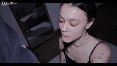 Slobbering blowjob and a face full of cum for an alt girl - POV - sunporno.com