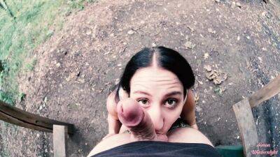 Horny Brunette Teen Pov Outdoor Blowjob - hclips.com