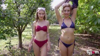 Tiffany - Sexy Cherry Kiss and Stunning Tiffany Tatum are in action at the Lake Balaton - veryfreeporn.com