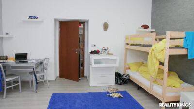 Surprise Gloryhole Cock - College Dorm Coitus 4 - hclips.com