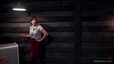 Bad Secretary: Hot Babe Spanked, Double Penetrated, & Dominated! - upornia.com