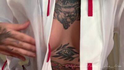 Alice - Alice Sweet In Sub Horny Bitch Pulls And Twists Her Pierced Nipples With Cute Clamps - upornia.com