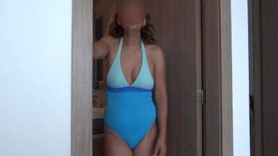 58-year-old Latina Wife In Swimsuit On The Beach - upornia.com