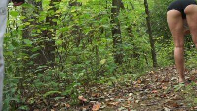 Finds Big Cocks To Play With On Public Hiking Trail - Hot Wife - hclips.com