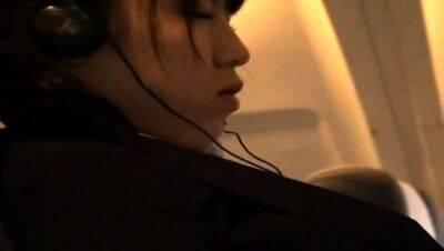 Young Woman groped and fucked in a business airliner - drtuber.com - Japan