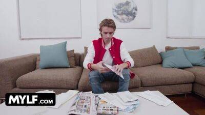 Mylf - Blonde StepMom Reveals Her Enormous Juggs And Lets Her Athletic StepSon Play With Her Body - porntry.com