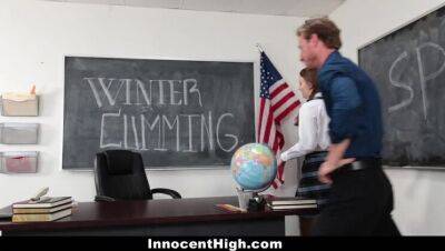InnocentHigh - Shy (Jay Taylor) Fucks Her Speech Teacher - xxxfiles.com
