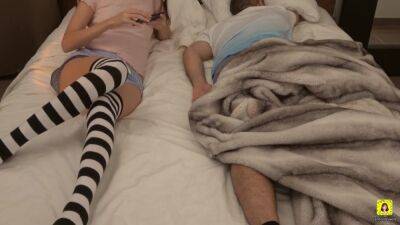 She Took Her Phone To Masturbate Next To Him - upornia.com - France