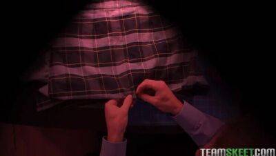 sexy teen Mischa Brooks riding her profs cock - porntry.com