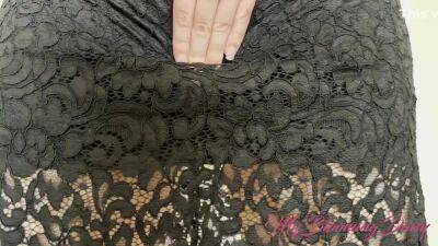 I Lifted My Lace Dress And Had An Intense Standing Orgasm Teasing Clit. Upskirt No Panties - voyeurhit.com