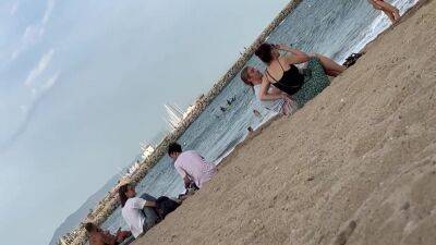 Barcelona Beach Sept 2023 - voyeurhit.com