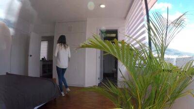 She Changes Her Clothes And Lubricate Her Body - voyeurhit.com