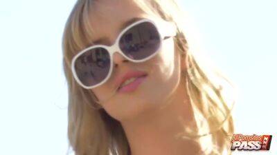 Jillian Janson And Curly Hair - Jillian Outdoor Upskirt Tease - voyeurhit.com